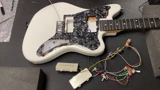 Modifying Monoprice Indio Offset OS20 w Fender Jazzmaster Pickup Swap  Rhythm Circuit  Guitar Mod [upl. by Parish668]