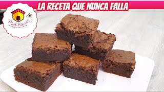 BROWNIE PARA PRINCIPIANTES fácil y rápido CHOCOLATE EXTREMO [upl. by Anailli38]