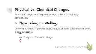 Physical and Chemical ChangesProperties [upl. by Christyna]