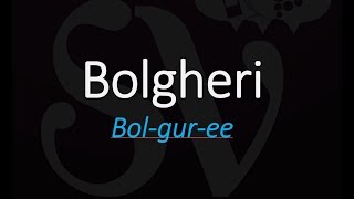 How to Pronounce Bolgheri Best of Italian Wine Pronunciation [upl. by Ahsikrats]