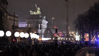 Lichtgrenze Berlin 9112014 4K  Gedenken an 25 Jahre Mauerfall [upl. by Ellered913]