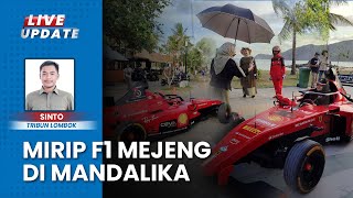 Jelang MotoGP Puluhan Mobil Sport Konvoi dari Sirkuit Internasional Mandalika ke Kuta Beach Park [upl. by Arjun]