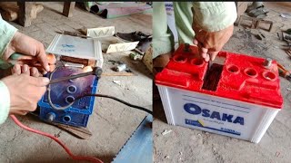 How to repair dead sulfated cell of a car battery [upl. by Acirrej]