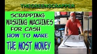 How to Scrap a WASHER for Cash  Scrapping WASHING MACHINE 4 Recycling Metal Money [upl. by Ahsiemal]