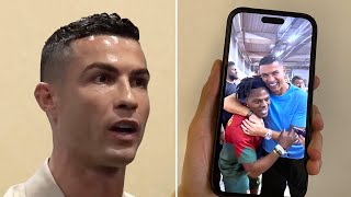 Cristiano Ronaldo REACTS To Meeting iShowSpeed Video [upl. by Eeluj]