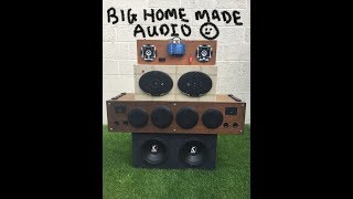 Audio system  home brew  battery powered in shed 300watts [upl. by Trinidad]