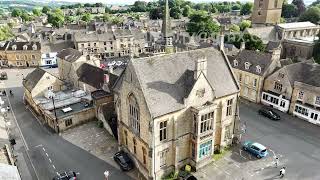 Aerial presentation of Stow on the Wold Cotswolds UK drone footage [upl. by Weber]