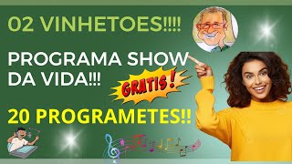 VINHETAS GRATIS  02 VINHETOES COM ARTISTAS  PROGRAMA SHOW DA VIDA E 20 NOVOS PROGRAMETES [upl. by Nosloc974]