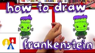 How To Draw A Cartoon Frankenstein [upl. by Hsekar675]