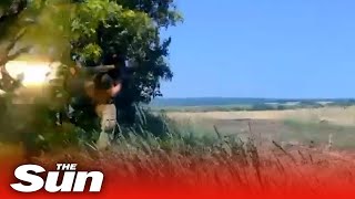 Ukraine forces SHOOT DOWN Russian attack helicopter with UK rocket launcher [upl. by Adnilam]