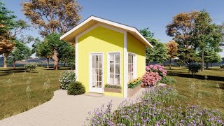 Adorable Tiny House Design 15m²  A Dreamy Small Home To Live [upl. by Durkee289]