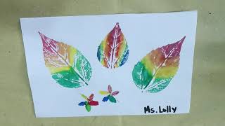 Artwork about Printmaking  Rainbow Nature Print [upl. by Sydney]