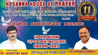 11th Year Church Anniversary Sunday Service 29Sep2024 Day  3 [upl. by Nehepts]