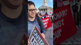 British Communists were Supporting Hamas Supporters at Trafalgar Square Today [upl. by Rae]