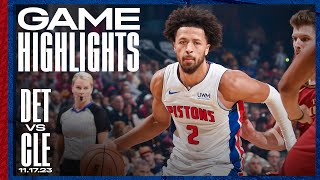 GAME HIGHLIGHTS Pistons vs Cavaliers [upl. by Edelstein]