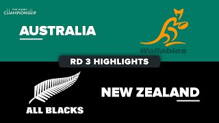 The Rugby Championship 2023  Australia v New Zealand  Rd 3 Highlights [upl. by Ohcamac]