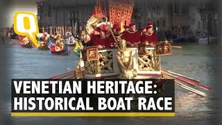 Regata Storica Venices Historical Boat Race [upl. by Nanreik]