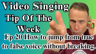 Singing Tip Of The Week🎤Ep 20🎤How to jump from true to false voice without breaking [upl. by Ariamo]