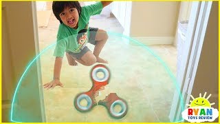 Ryan Pretend Play with Fidget Spinners and Avengers Superhero Hide and Seek [upl. by Nibbor]