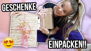 WEIHNACHTSGESCHENKE EINPACKEN 😍🎁  Vlogmas Tag 20🎅🏼 [upl. by Aerdnael719]