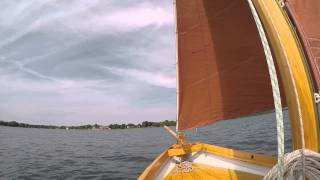 Sprit sailboat in Kalmarsund Sweden [upl. by Ahsennod]