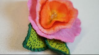 LEAF APPLIQUÉ tutorial  how to blanket stitch felt appliqués Sewing Project 1 [upl. by Lumbard112]