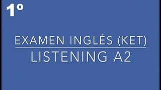 Listening A2  1º TEST  English Listening A1 [upl. by Clayborn552]