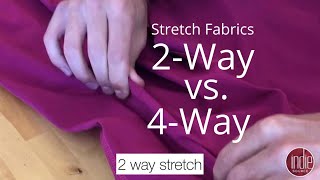 2Way vs 4Way Stretch Fabric  Indie Source [upl. by Drusie]