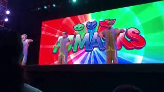 PJ Masks Show Theme Song  Live Show  Catboy Gecko Owlette  Anaheim Ca  Time to Be a Hero 2018 [upl. by Ahsats]