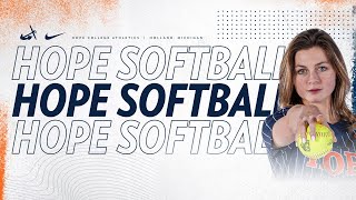 Hope vs Alma  Softball 42524  NCAA D3 Softball  MIAA Softball [upl. by Tnilc]