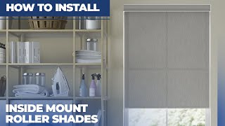 How to Install Inside Mount Roller Shades with Cassette [upl. by Terrance]