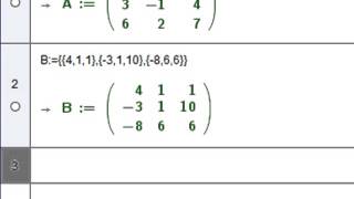 Matrices en GeoGebra [upl. by Acysej]