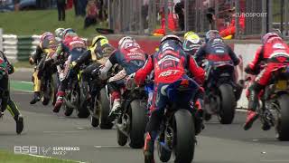 2022 Bennetts British Superbike Championship  RD7  Cadwell Park  Race 2 highlights [upl. by Eltsryk]