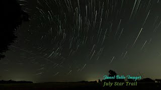 July Star Trail in Central Ontario Canada [upl. by Kellina]