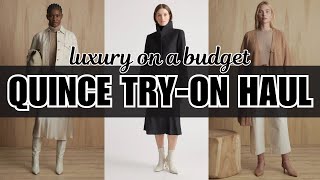 quotLUXURY On A Budget The Best Quince Coats Sweaters And Morequot [upl. by Morrill837]