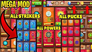 Carrom Pool Unlimited Coins Gems Mod Apk Hack All Striker Power Pucks Unlocked v720 New Update [upl. by Aileek]