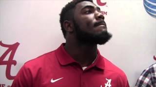 Alabama S Landon Collins sizes up Texas AampM [upl. by Nine]