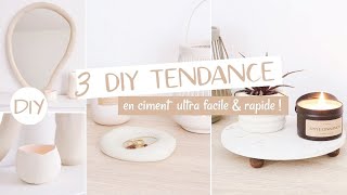 DIY DÉCO  3 objets TENDANCE facile rapide amp peu de matériel [upl. by Otit951]