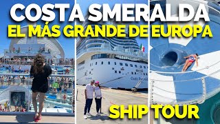 🚢 Mi experiencia en un MEGA CRUCERO por el mar mediterráneo  COSTA SMERALDA [upl. by Haimrej]