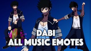 Dabi Dances All Emotes That We Have  FORTNITE x MY HERO ACADEMIA [upl. by Arikihs]