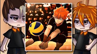 Haikyuu React To Hinata Shoyo  Gacha Club [upl. by Marentic]