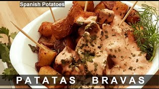 Patatas Bravas  Spanish Fried Potatoes with Spicy Sauce  Doctors Kitchen [upl. by Dihgirb]