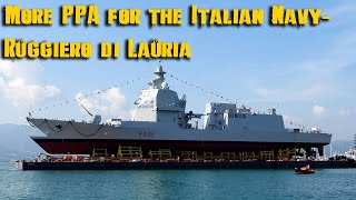 Ruggiero di Lauria launched  more PPA for the Italian Navy [upl. by Morissa719]