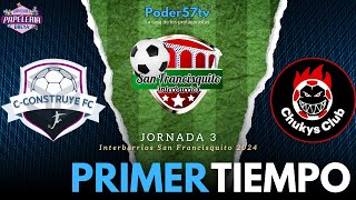 CCONSTRUYEmx vs Chukys Club  Primer Tiempo [upl. by Eleahcim]