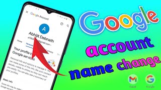 Google name change  Gmail ID name changegoogleGmail Naam Kaise change karo ✍️ Abhijit Debnath [upl. by Enner]