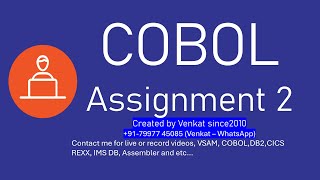 COBOL Assignment2 [upl. by Sutit]