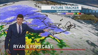 Storm will bring strong winds snow and rain to the Maritimes [upl. by Ylsel]