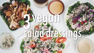 3 vegan salad dressings  hot for food [upl. by Pears]