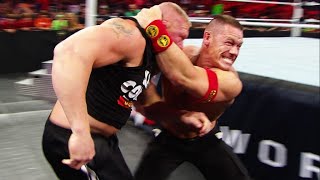 John Cena Ataca A Brock Lesnar  Raw Español Latino [upl. by Eelrefinnej519]