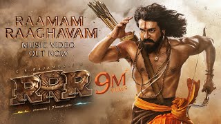 Raamam Raaghavam Hindi  Lyrical RRR – Ram Charan  NTR  M M Kreem  SS Rajamouli  RiseOfRam [upl. by Namqul268]